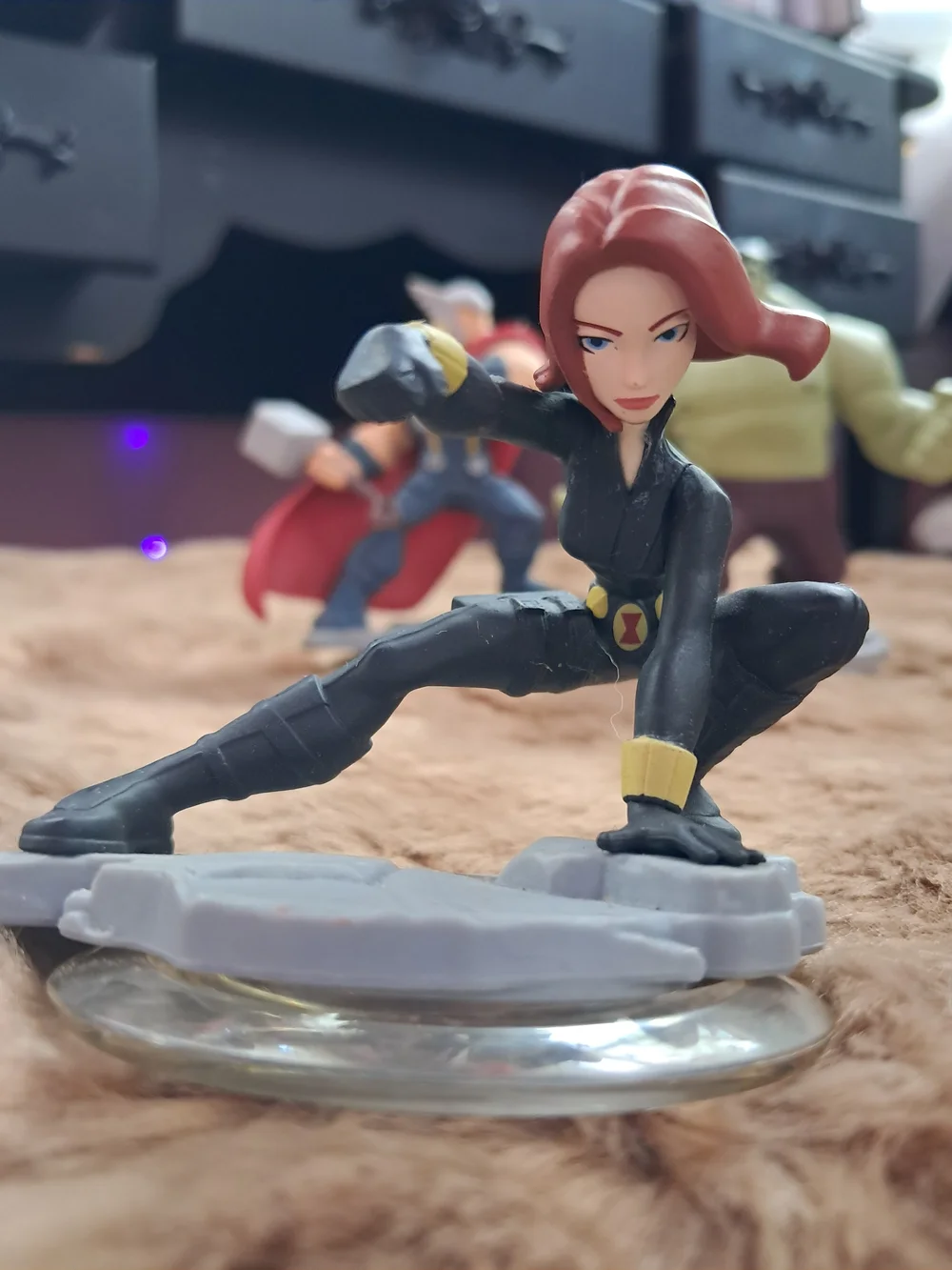 Disney Infinity Marvel Heroes Black Widow Thor & Hulk Playable Character Set